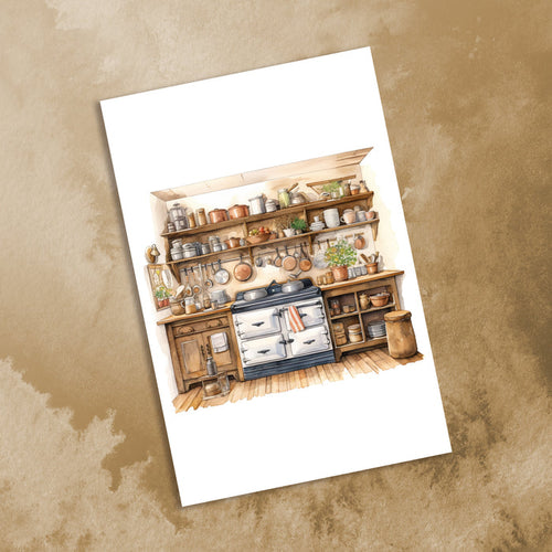 10 Handmade Farm Life – Blank Inside – Folded 4x6 Every Occasion Cards with White Envelopes