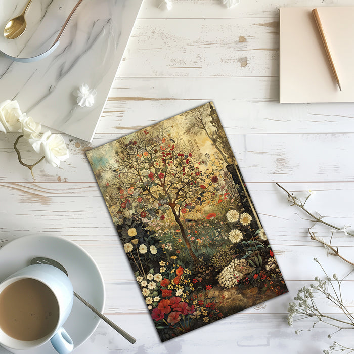 10 Handmade Victorian Gardens – Blank Inside – Folded 4x6 Every Occasion Cards with White Envelopes