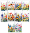 10 Handmade Watercolor Wildflowers – Blank Inside – Folded 4x6 Every Occasion Cards with White Envelopes
