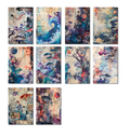 10 Watercolor Japanese Art Notecards All Occasion 4x6 with Envelopes Blank Folded