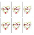 10 Handmade Inspiration Cards – Blank Inside – Folded 4x6 Every Occasion Notecards with White Envelopes