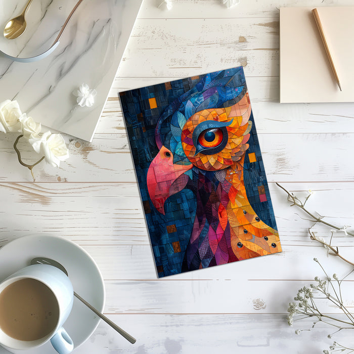 12 Handmade Neutral Abstract&nbsp; – Blank Inside – Folded 4x6 Every Occasion Notecards with White Envelopes