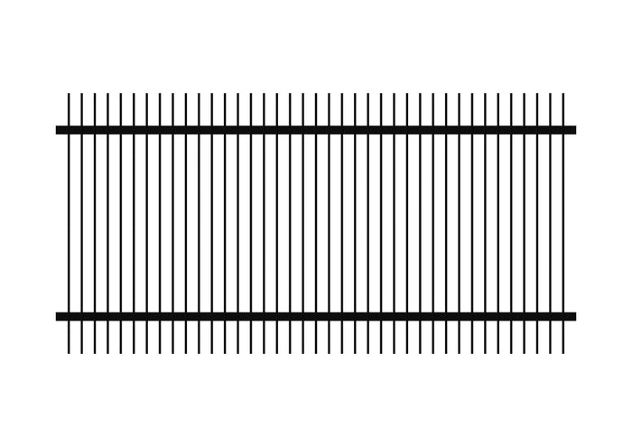 1200 x 2400 - Aluminium Blade Fence Panel (50 x 10)