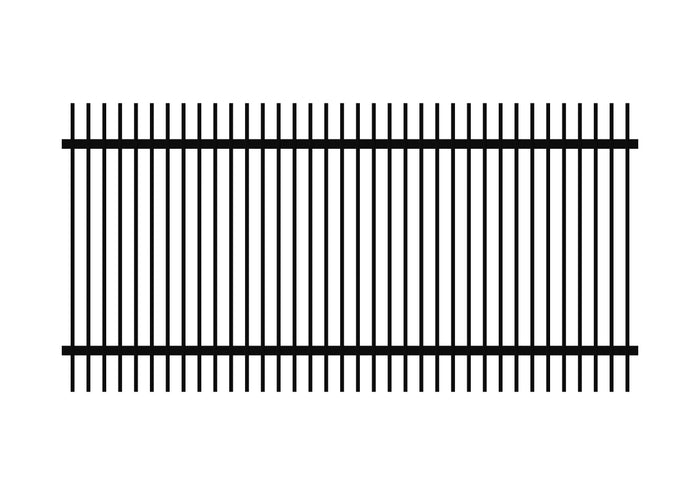 1200 x 2400 - Aluminium Blade Fence Panel (65 x 16)