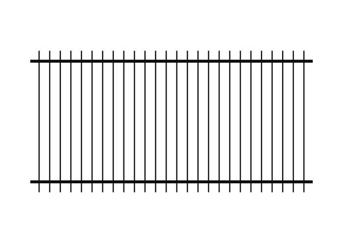1200 x 2400 - Aluminium Blade Pool Fence Panel (50 x 10)