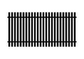 1200 x 2400 - Aluminium Vertical Slat Picket Fence Panel (65 x 16)