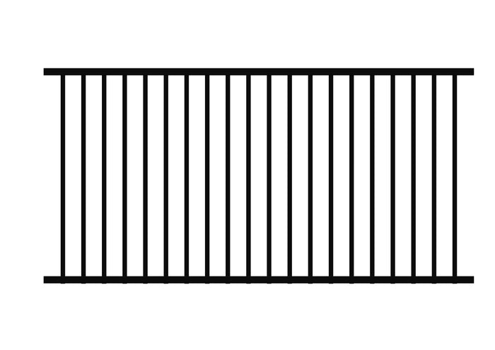 1200 x 2400 DETE - Flat Top Security Fence Panel