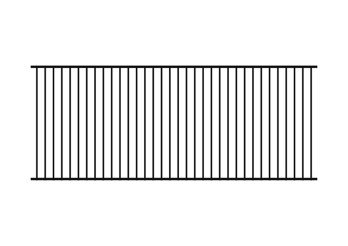 1200 x 3000 - Aluminium Flat Top Pool Fence Panel