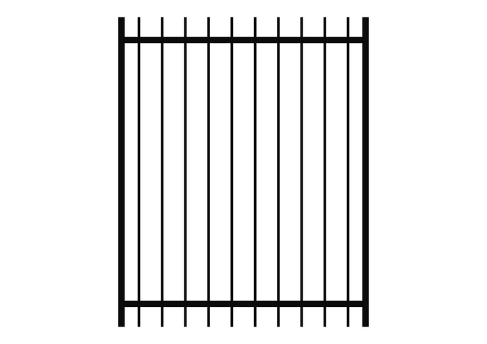 1200 x 970 - Aluminium Blade Pool Gate (50 x 10)
