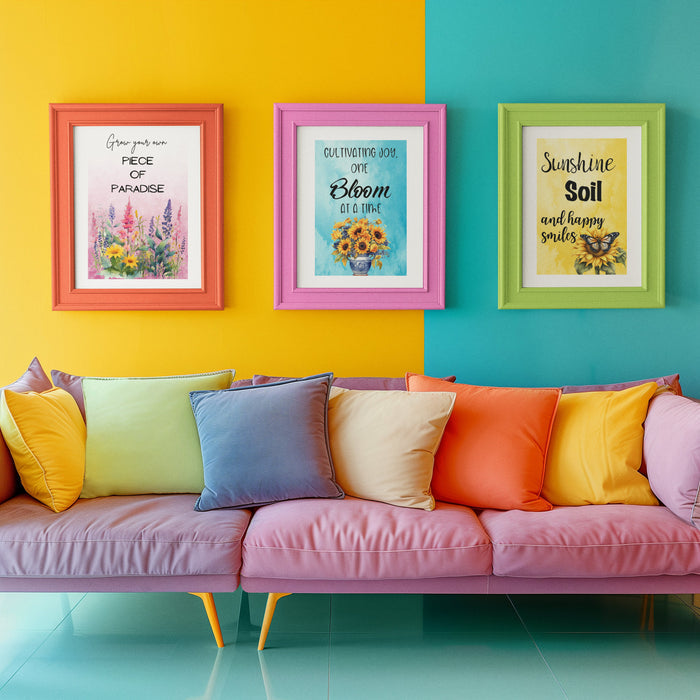15 Digital Download Wall Art Garden Prints, Greeting Cards, Garden Art, Postcards, Art for Gardeners, Meme Style Garden Art, Wall Art Bundle