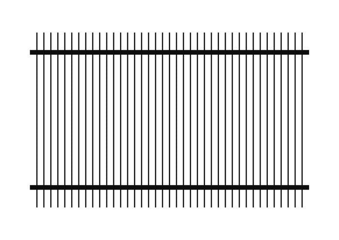 1500 x 2400 - Aluminium Blade Fence Panel (50 x 10)