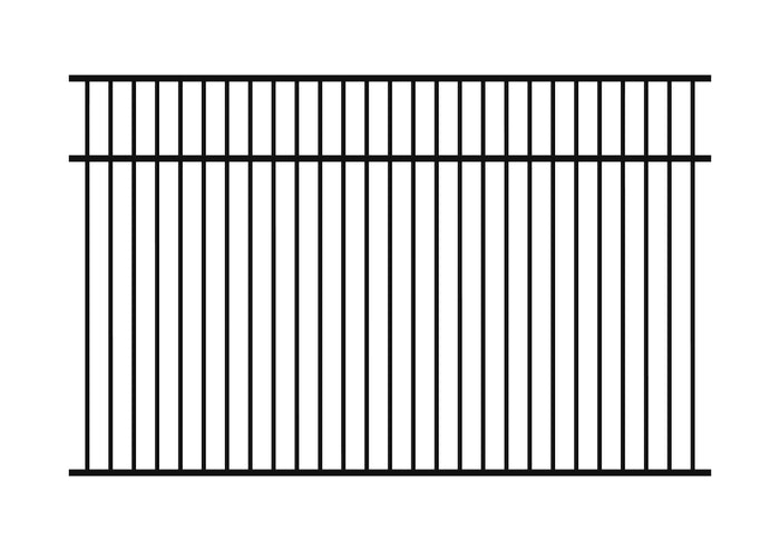 1500 x 2400 - Aluminium Flat Top Pool Fence Panel