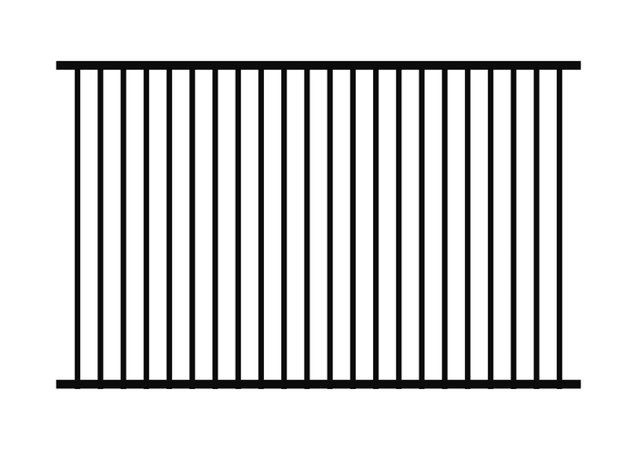 1500 x 2400 DETE - Flat Top Security Fence Panel