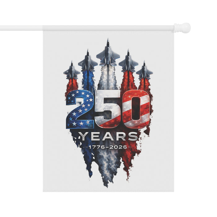 1776-2026 Patriotic Jets Garden & House Banner | 250 Years USA Patriots Flag