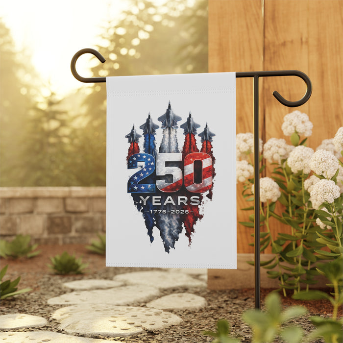 1776-2026 Patriotic Jets Garden & House Banner | 250 Years USA Patriots Flag