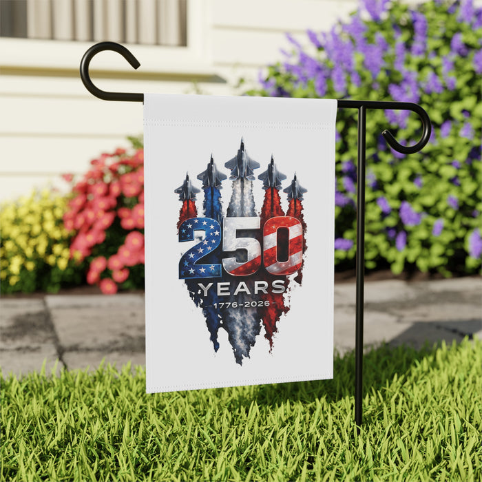 1776-2026 Patriotic Jets Garden & House Banner | 250 Years USA Patriots Flag