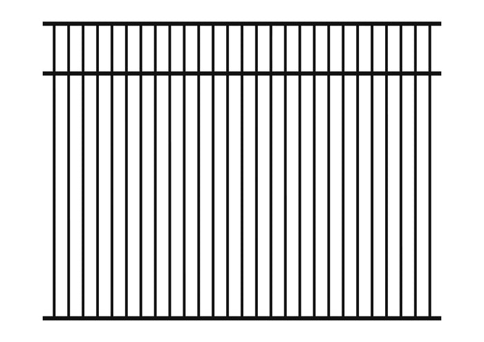 1800 x 2400 - Aluminium Flat Top Pool Fence Panel