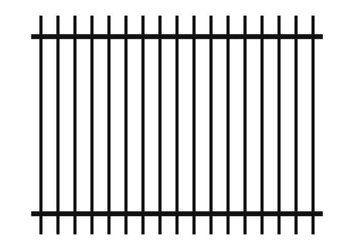 1800 x 2400 - LD Rod Top Fence Panel