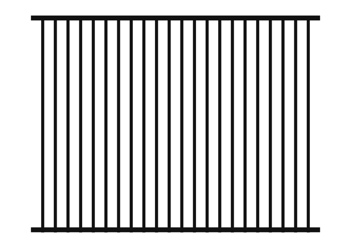 1800 x 2400 DETE - Flat Top Security Fence Panel
