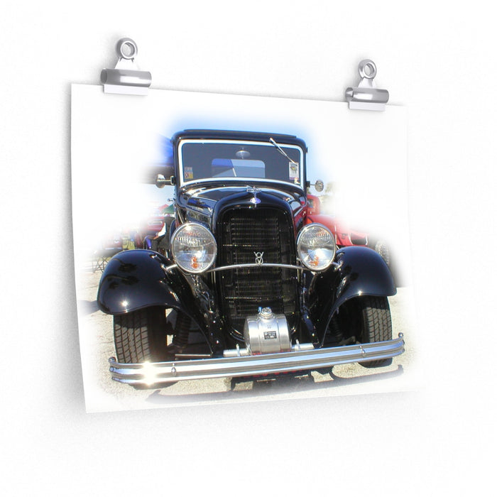 1932 Ford V8 Hot Rod Poster for Guys Wall Decor Home Wall Art