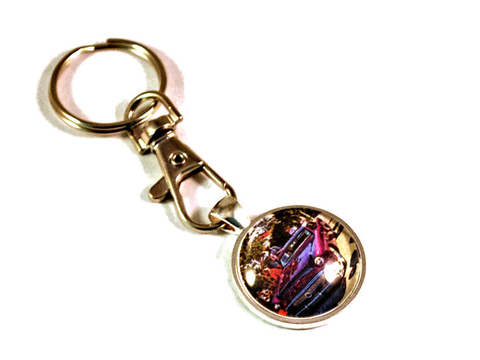1957 Buick Hot Rod Vintage Car Keyrings for Men