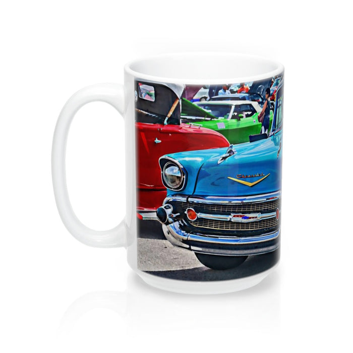 1957 Chevrolet Bel Air Custom Car Tri-Five Hot Rod Coffee Mug for Guys
