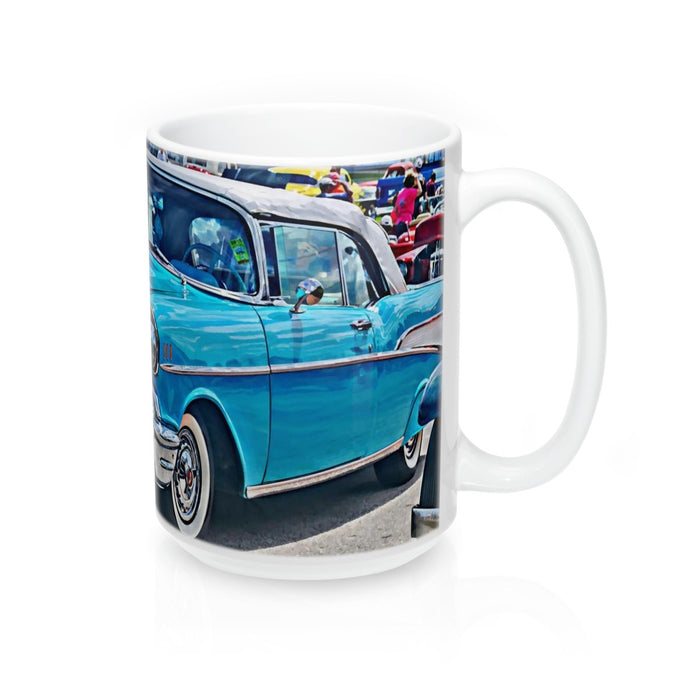1957 Chevrolet Bel Air Custom Car Tri-Five Hot Rod Coffee Mug for Guys