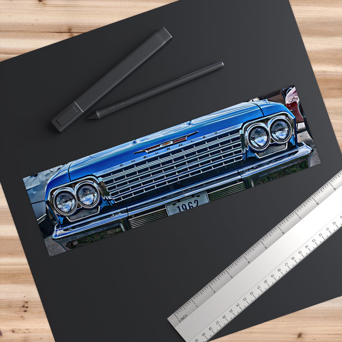 1962 Chevy Impala Front Grille Bumper Sticker Classic Car Vintage Decal