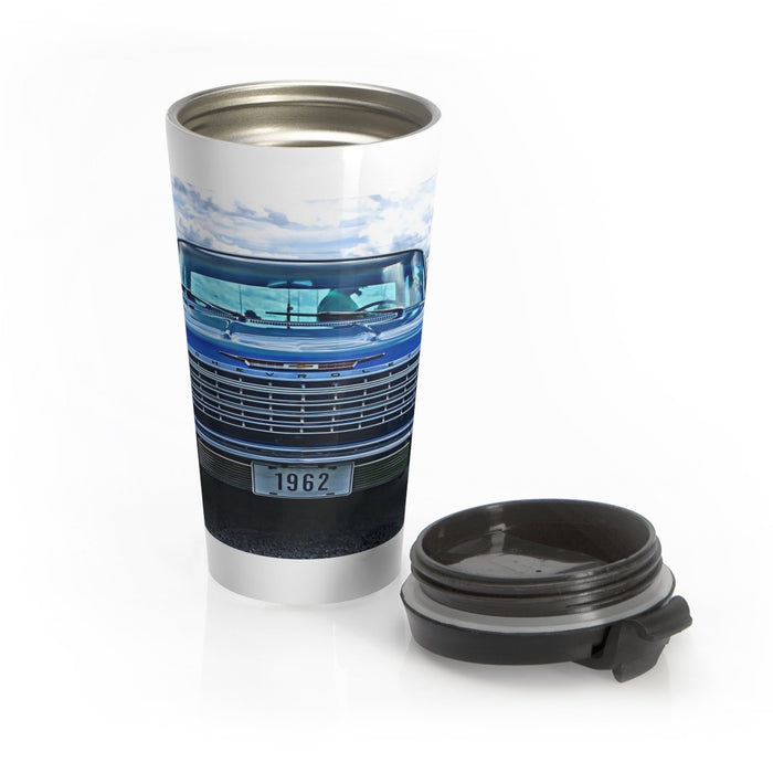 1962 Chevy Impala Hot Rod Stainless Steel Travel Mug, Coffee Mug for Guys