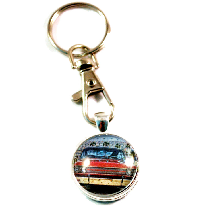 1963 Ford Fairlane Muscle Car Hot Rod Key Chain Keyrings for Men