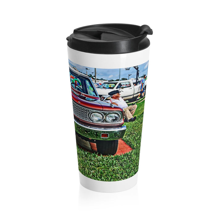 1963 Ford Fairlane Stainless Steel Travel Mug for Guys, Hot Rod Travel Mug