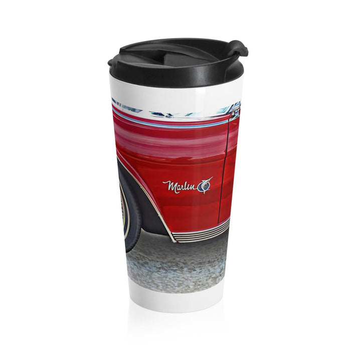 1965 AMC Marlin Muscle Car Hot Rod Stainless Steel Travel Mug for Guys, 15 oz