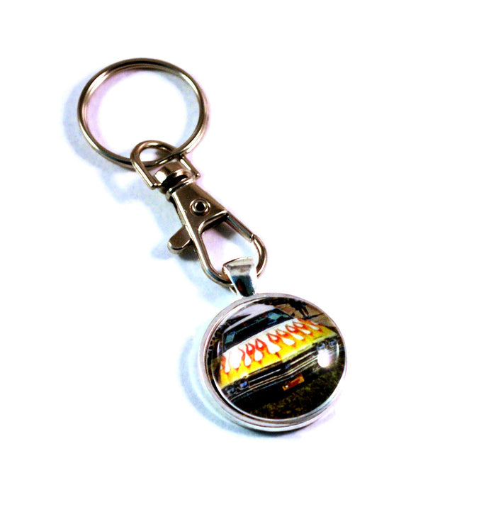 1968 Chevrolet Chevelle Muscle Car Hot Rod Key Chain Keyrings for Men
