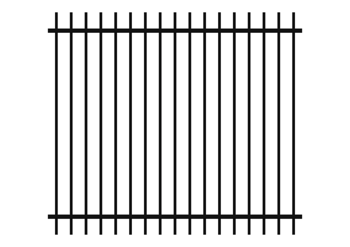 2100 x 2400 - LD Rod Top Fence Panel