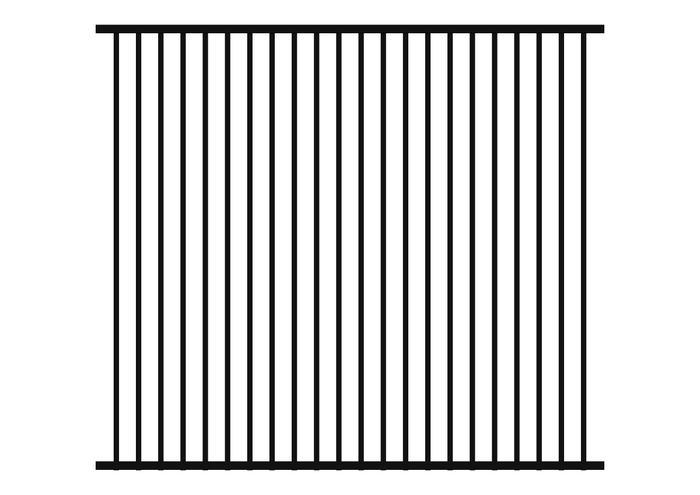 2100 x 2400 DETE - Flat Top Security Fence Panel
