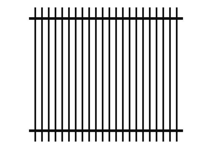 2100 x 2400 DETE - Rod Top Fence Panel