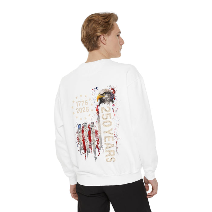 250 Years American Flag Eagle sweatshirt | 1776-2026 250th Birthday Double Sided
