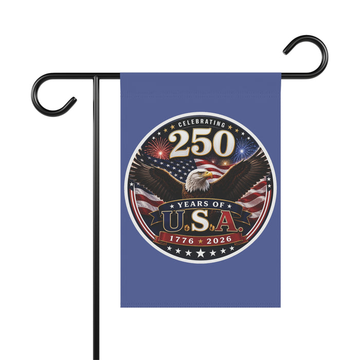 250 Years of USA Garden Flag | Banner 1776-2026 Patriotic Eagle