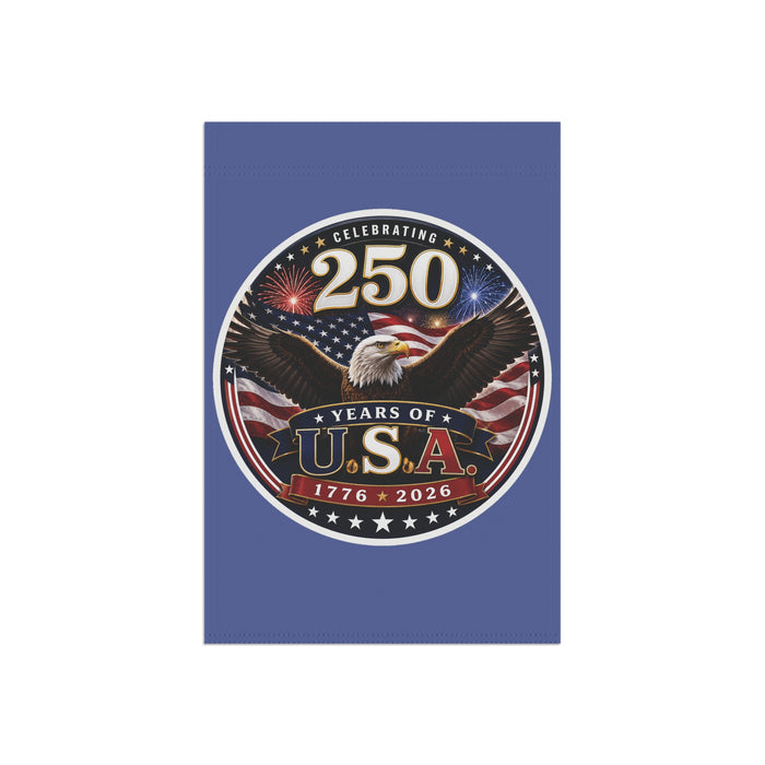 250 Years of USA Garden Flag | Banner 1776-2026 Patriotic Eagle