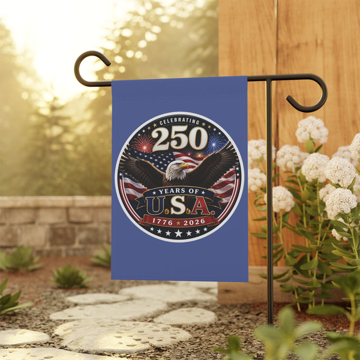 250 Years of USA Garden Flag | Banner 1776-2026 Patriotic Eagle