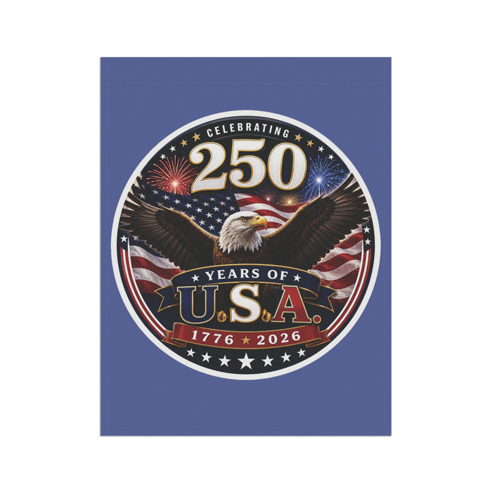 250 Years of USA Garden Flag | Banner 1776-2026 Patriotic Eagle