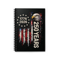 250 Years Patriotic Eagle Spiral Notebook – America 1776–2026 Commemorative Journal