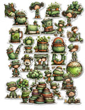 32 St Patrick's Day Handmade Stickers for Laptops, Journals, Notebooks, Scrapbooks