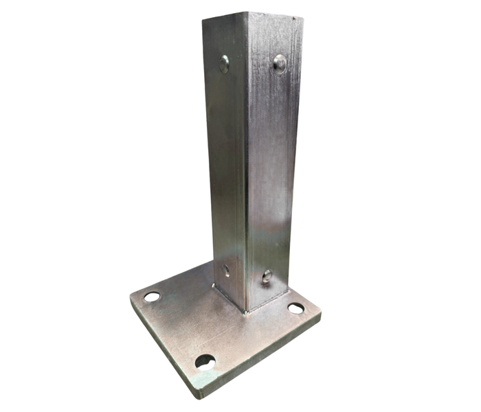 50 x 50mm - Gal Internal Flange Post Adapter (SIDE)