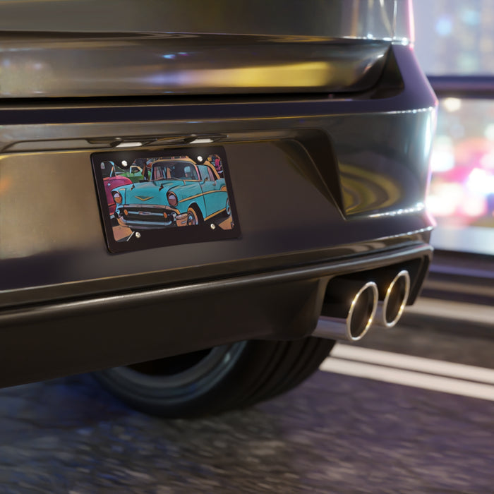 1957 Chevy custom front license plate