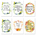 Selection of 6 different blank handmade encouragement notecards
