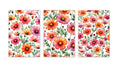 6 Handmade Cosmos – Blank Inside – Folded 4x6 Every Occasion Cards with White Envelopes