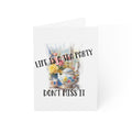 Life is a Tea Party Don't Miss It Greeting Cards Invitations