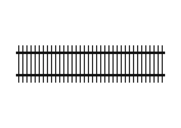 600 x 2400 - Aluminium Blade Fence Panel (65 x 16)