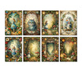 8 Alice in Wonderland Notecards All Occasion 4x6 with Envelopes Blank Folded